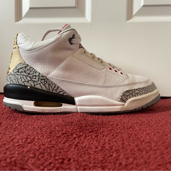 Vintage Jordan 3 Retro White Cement 2003 Size 10 - Picture 5 of 6